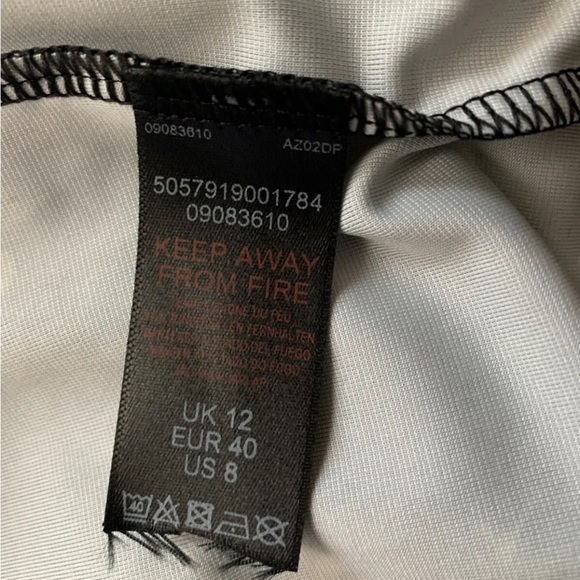 Dorothy Perkins Floral Blouse Top Long Sleeves Black Wrap Front Stretch UK 12 - Picture 14 of 15